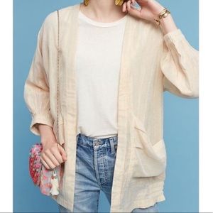 Anthropologie Hei Hei Gold Kimono Cardigan XS